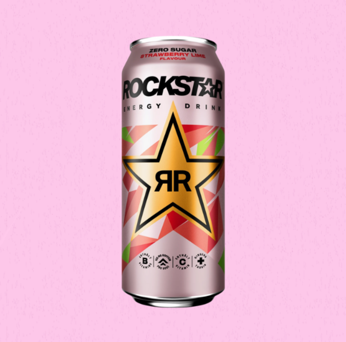 Rockstar Energy Drink Zero sugar Strawberry Lime Flavour (0,5 l) Einweg